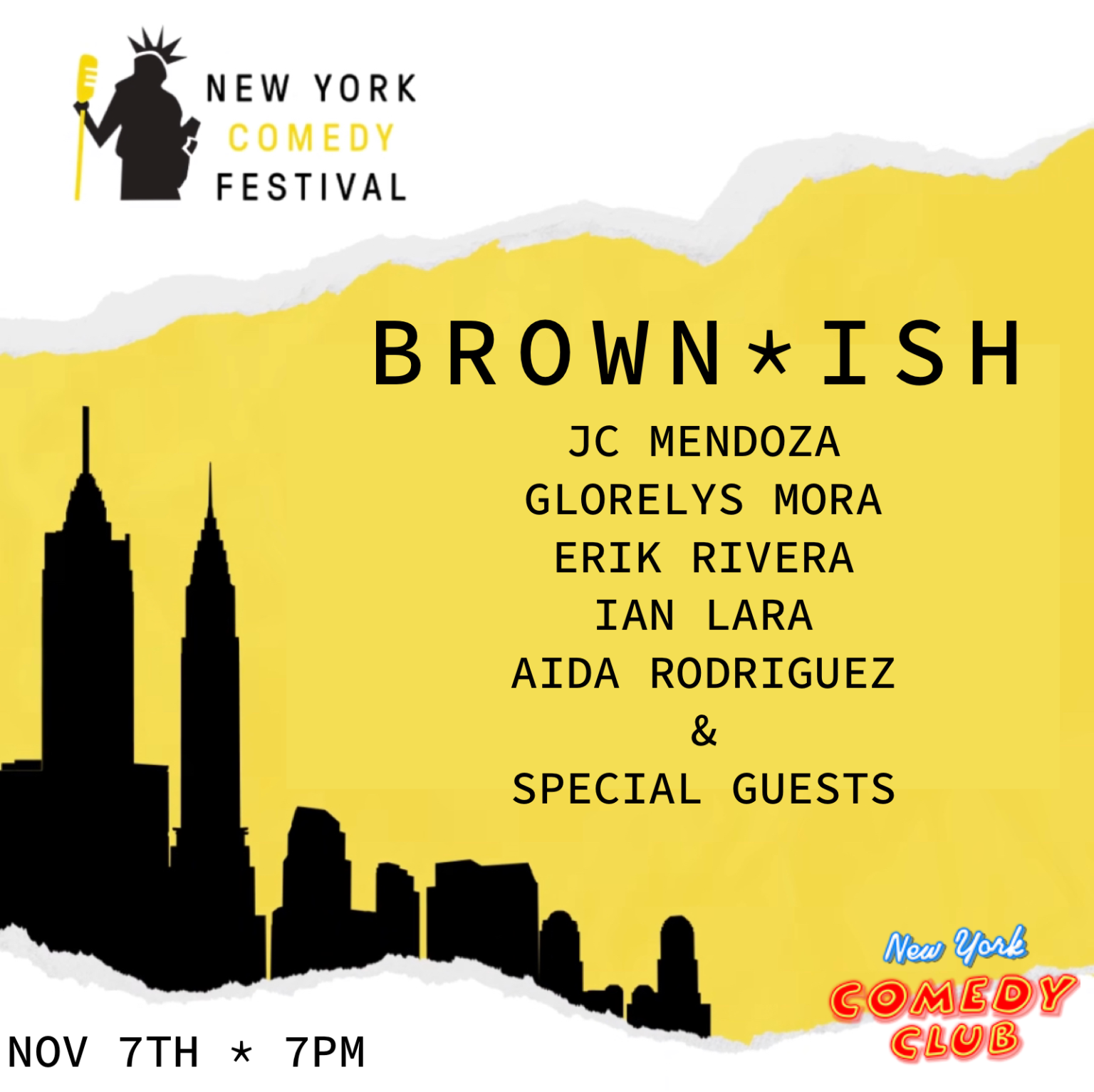 Schedule New York Comedy Festival